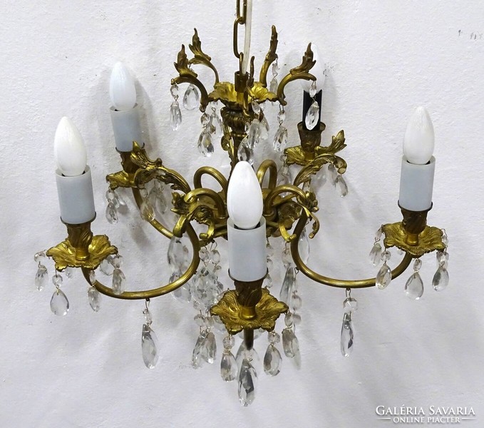 1K381 five-arm crystal chandelier 45 x 85 cm