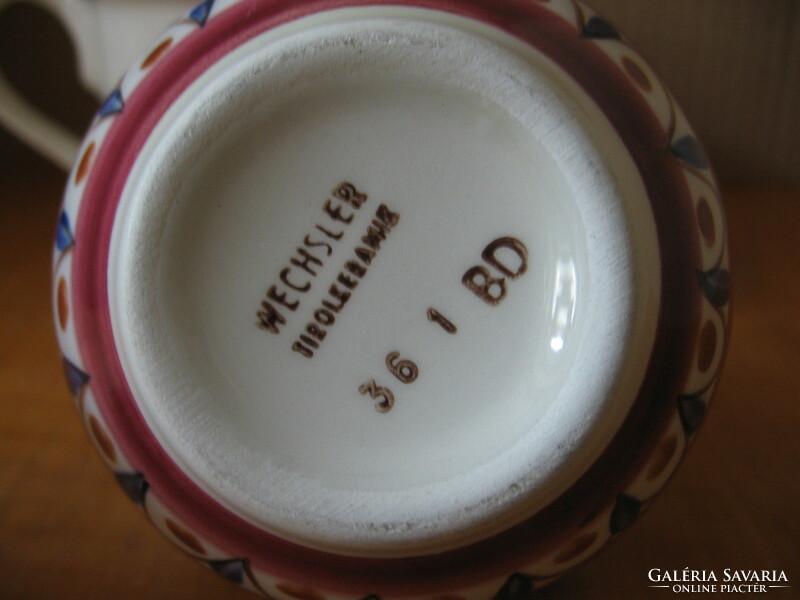 Wechsler Tyrolean ceramic shabby small souvenir jug 36 1 bd