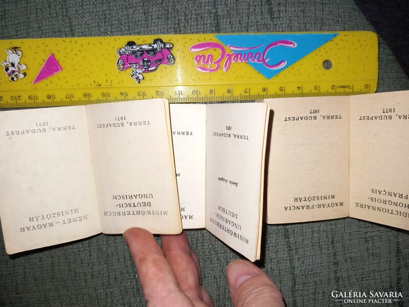 Mini szótárak a 70-es évekből 3 db