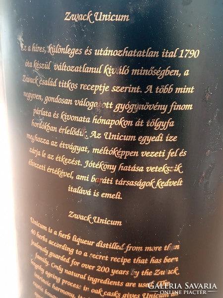 Retro Unicum plehdoboz 1998-ból