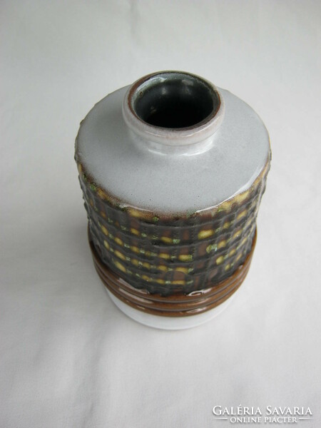 Retro ... Fat lava ceramic vase