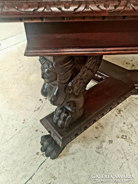 A707 antique Renaissance, richly carved dining table