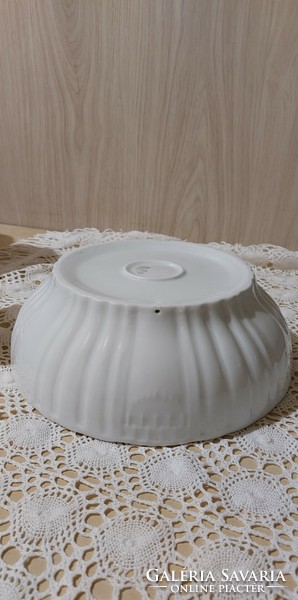 Antique Zsolnay white coma bowl, scone bowl