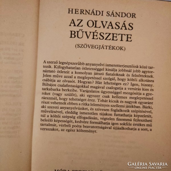 Sándor Hernádi: the magic of reading