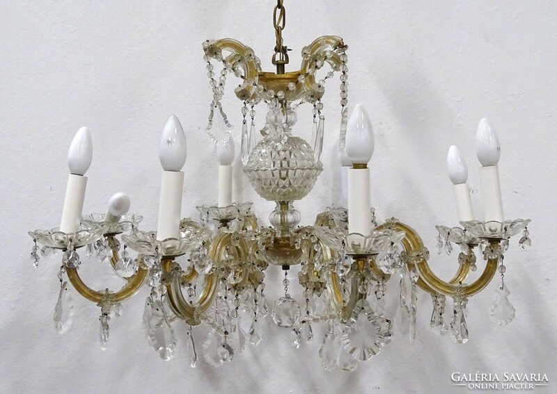 1K386 beautiful 8-arm crystal chandelier 75 x 78 cm