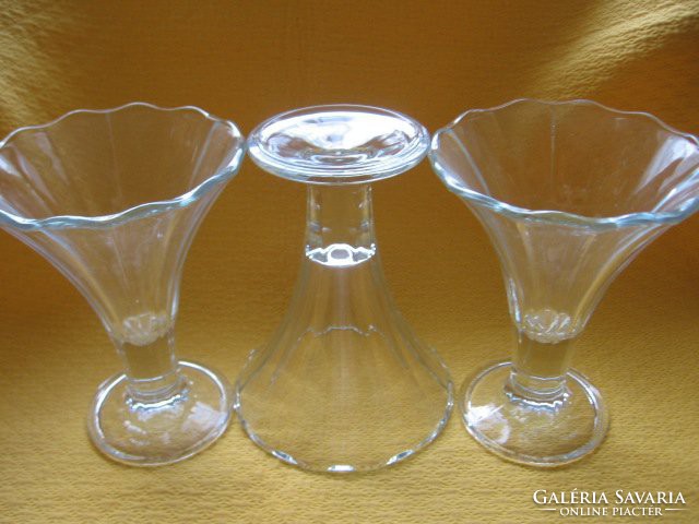 Rare covetro retro chalice, vase 3 pcs