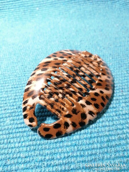 Hair comb, hair ornament with panther pattern (351)