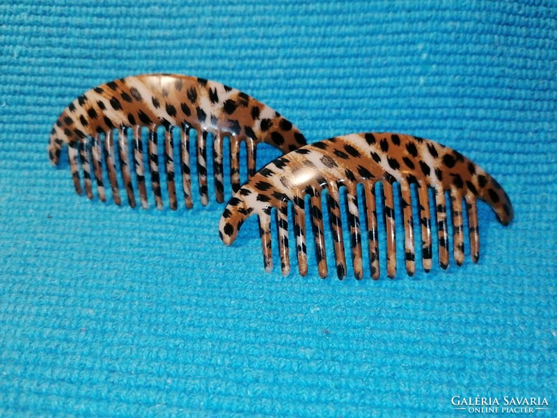 Hair comb, hair ornament with panther pattern (351)