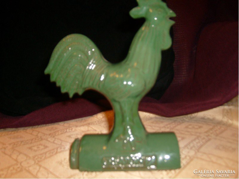Nikelszky géza ornament rooster shiny glazed sign creaton rarity sculptural 20 cm breeding farm