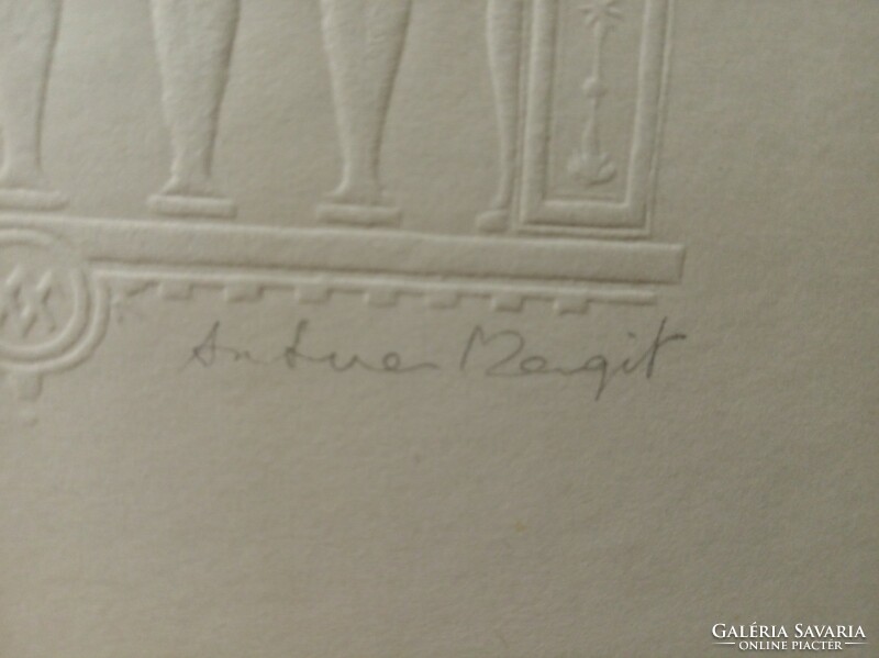 Margit Artner: old portrait, pair of etchings