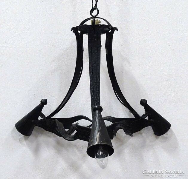 1K360 three-arm wrought iron chandelier 135 x 55 cm