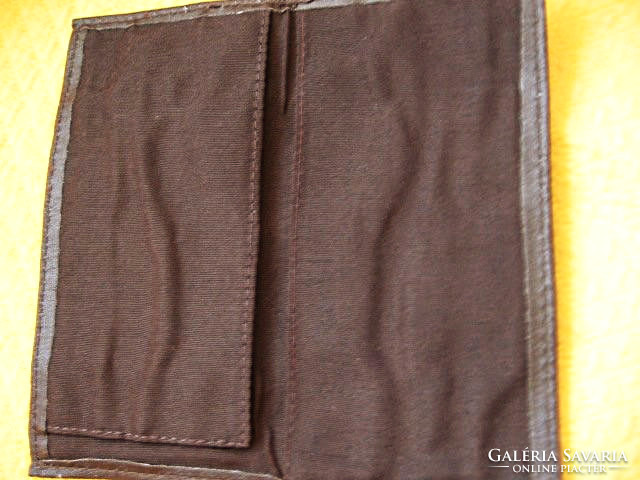 Brown retro ID card, pass, document holder