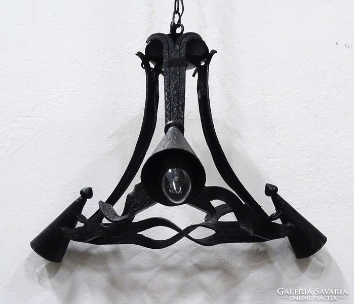 1K360 three-arm wrought iron chandelier 135 x 55 cm