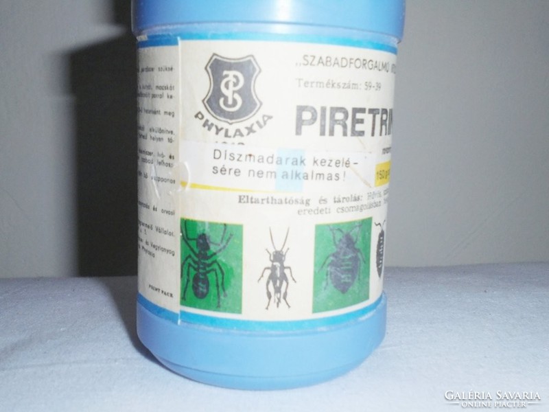 Retro rovarirtó szer műanyag flakon - Piretrin "99 Phyl - 1989-es évből