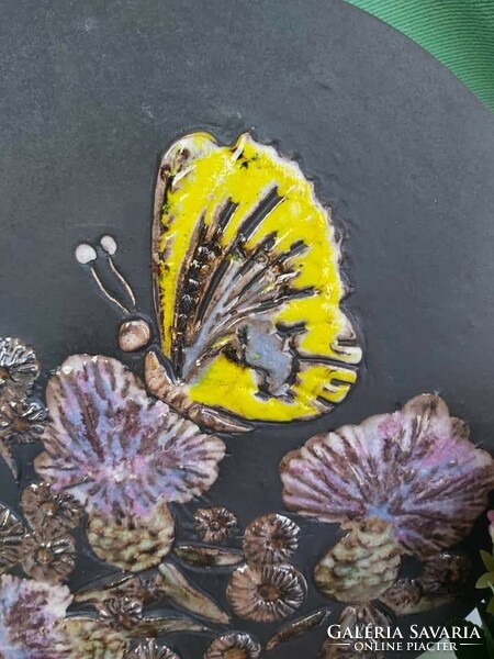 Gyönyörű Ruscha Art falitányèrok pillangós lepkés virágos lakberendezés lakásdekor
