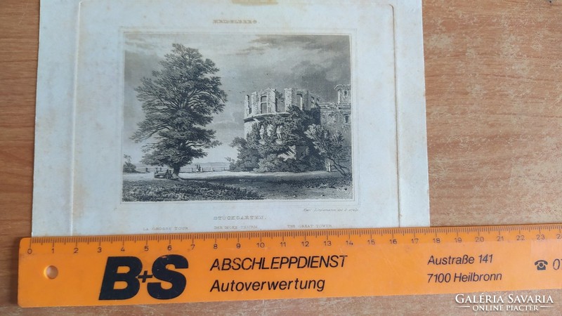 (K) antique etching karl lindemann (?)