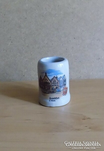 Németország Frankfurt emlék kicsi porcelán korsó 5,5 cm (2/p)