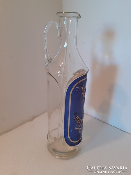 Retro Hubertus palack régi címkés likőrös üveg Unicum Likőrgyár