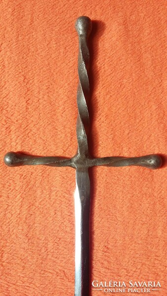 Old forged iron dagger, leaf opener