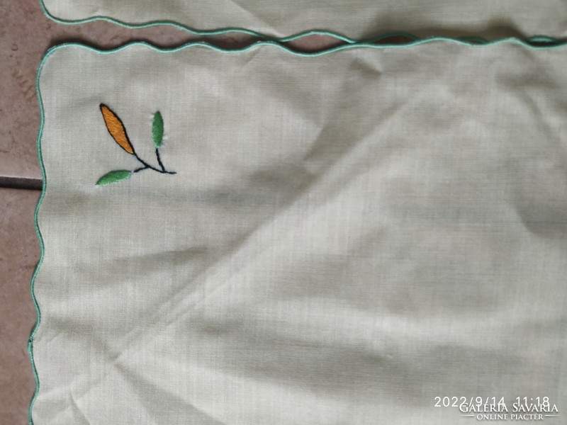 Embroidered handkerchief, needlework 4 pieces for sale!