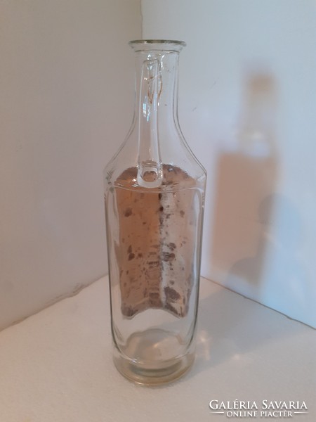 Retro hubertus bottle old label liqueur glass unicum liqueur factory