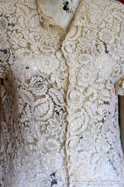 Ekrü lace blouse, beautiful, old, vintage piece