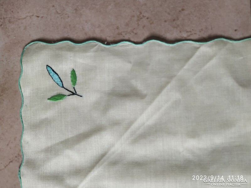 Embroidered handkerchief, needlework 4 pieces for sale!