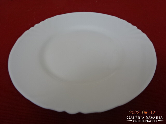 French glass small plate, diameter 19.5 cm. He has! Jokai.