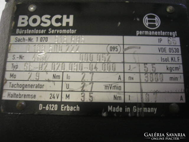 This m12 is an old bosch 24 volt servo motor, with bosch clutch and brake