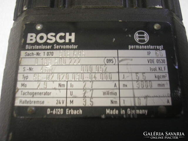 This m12 is an old bosch 24 volt servo motor, with bosch clutch and brake