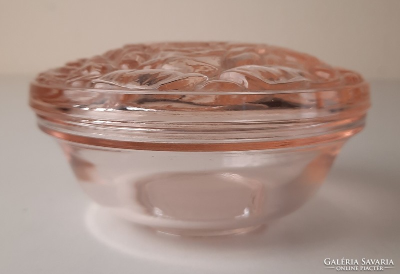 Art deco josef inwald cast glass bonbon holder / bonbonier