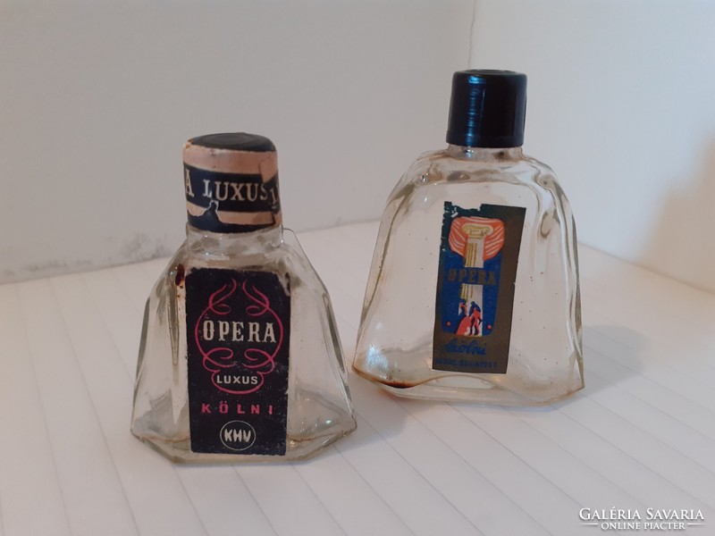 Old cologne bottle 1962 label opera luxury khv perfume bottle 2 pcs