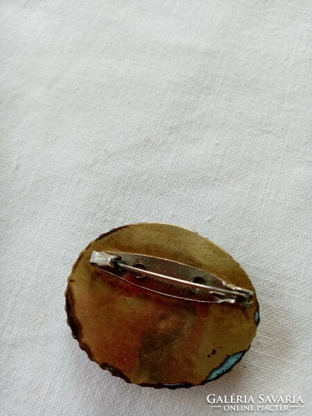 Old mother-of-pearl brooch pin