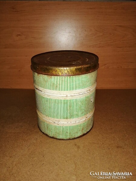 Retro  lisztes doboz fémdoboz fűszertartó 18,5 cm magas (s-2)