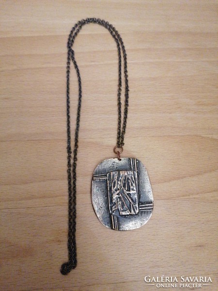 Applied art necklace by János Percz