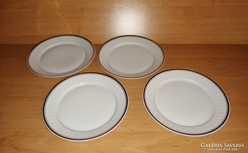 Alföldi porcelain gold striped small plate 4 pieces in one dia. 19.5 cm (2p)