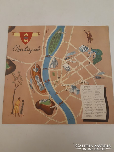 Vintage Budapest reklám tájékoztató füzet 1949 Szecskó Tamás Ibusz