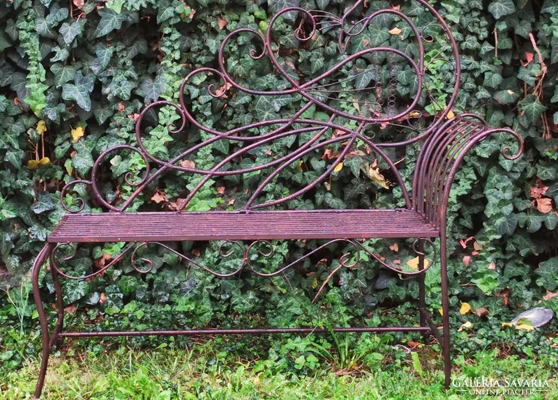 Wrought iron swan sofa