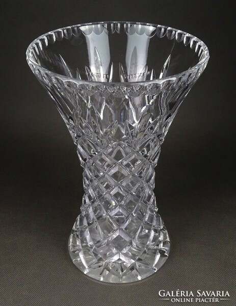 1K460 Nagyméretű kristály váza virágváza 24.5 cm