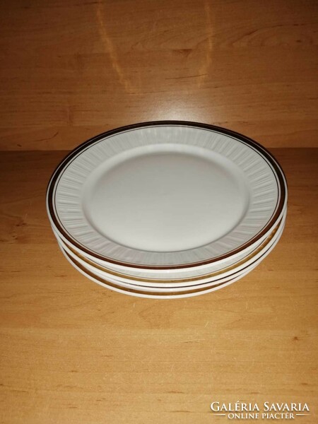 Alföldi porcelain gold striped small plate 4 pieces in one dia. 19.5 cm (2p)