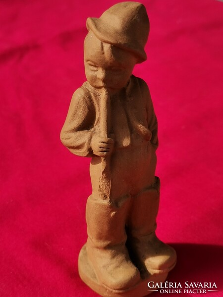 Forest ceramics, ceramic figures, art deco boy ceramic figures, retro antique ceramic figures