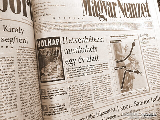 September 29, 2012 / Hungarian nation / birthday!? Original newspaper! No.: 22808