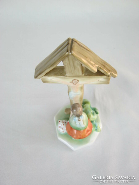 Retro ... Herend porcelain figurine nipp praying little girl