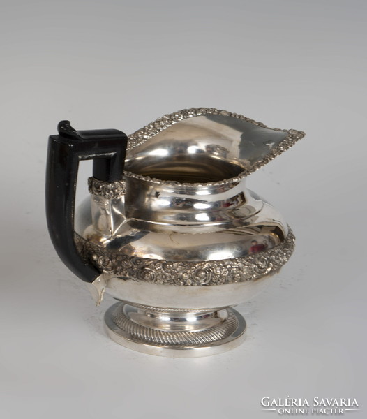 Silver antique Viennese spout with Viennese rose decoration