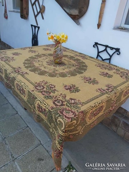 Retro woven bedspread blanket tablecloth tablecloth nostalgia piece