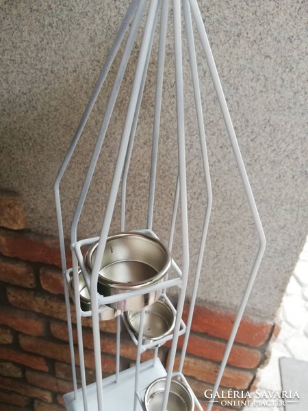 Metal candle holder 41 cm