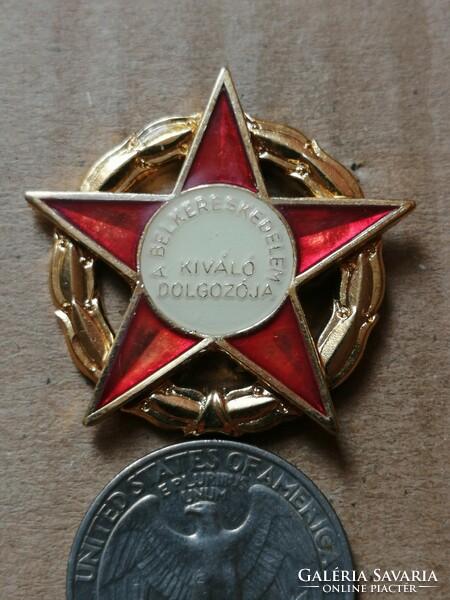 Kádár - excellent employee of domestic trade, 1970 award