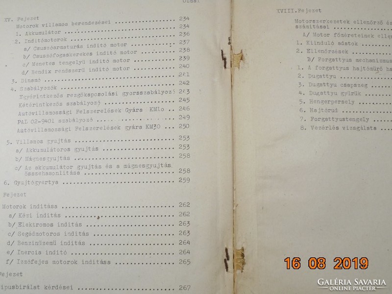 Traktorok Autók I. - Agrártudományi Egyetem Mezőgazdasági Gépészmérnöki Kar kézirat 1967