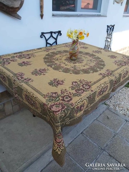 Retro woven bedspread blanket tablecloth tablecloth nostalgia piece