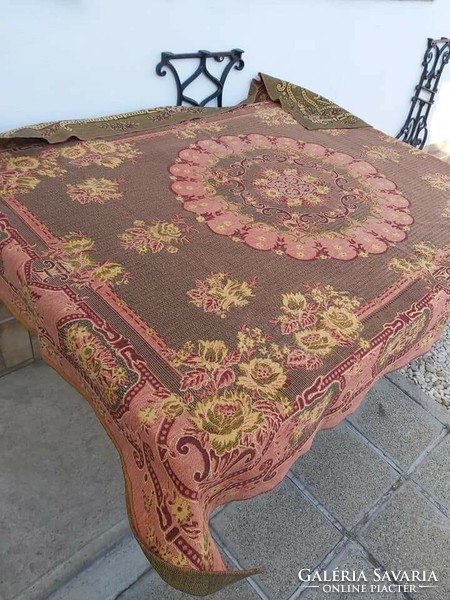 Retro woven bedspread blanket tablecloth tablecloth nostalgia piece